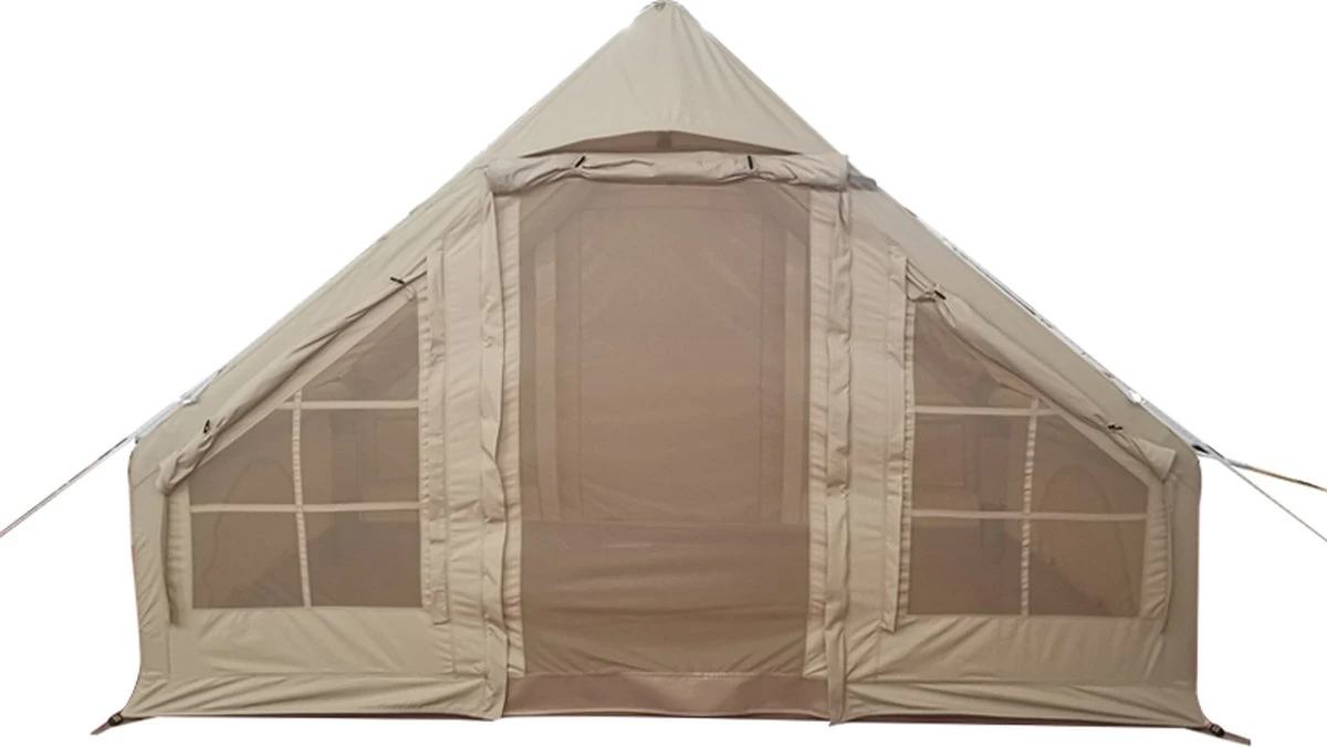Opblaasbare Vier Persoons Tent Beige 300x200x210 Cm 5 Opblaasbare Vier Persoons Tent Beige 300x200x210 Cm - Afbeelding 5