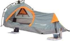 Where Tomorrow Solo Tent Pop Up 225X100X57 Cm - Grijs - 1 Persoons -Buiten Kamperen 1200x705