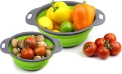 Buxibo - 3-Delige Keuken Vergiet Set Inklapbaar Groen/Grijs 36 Buxibo - 3-Delige Keuken Vergiet Set Inklapbaar Groen/Grijs -Buiten Kamperen 1200x736 2