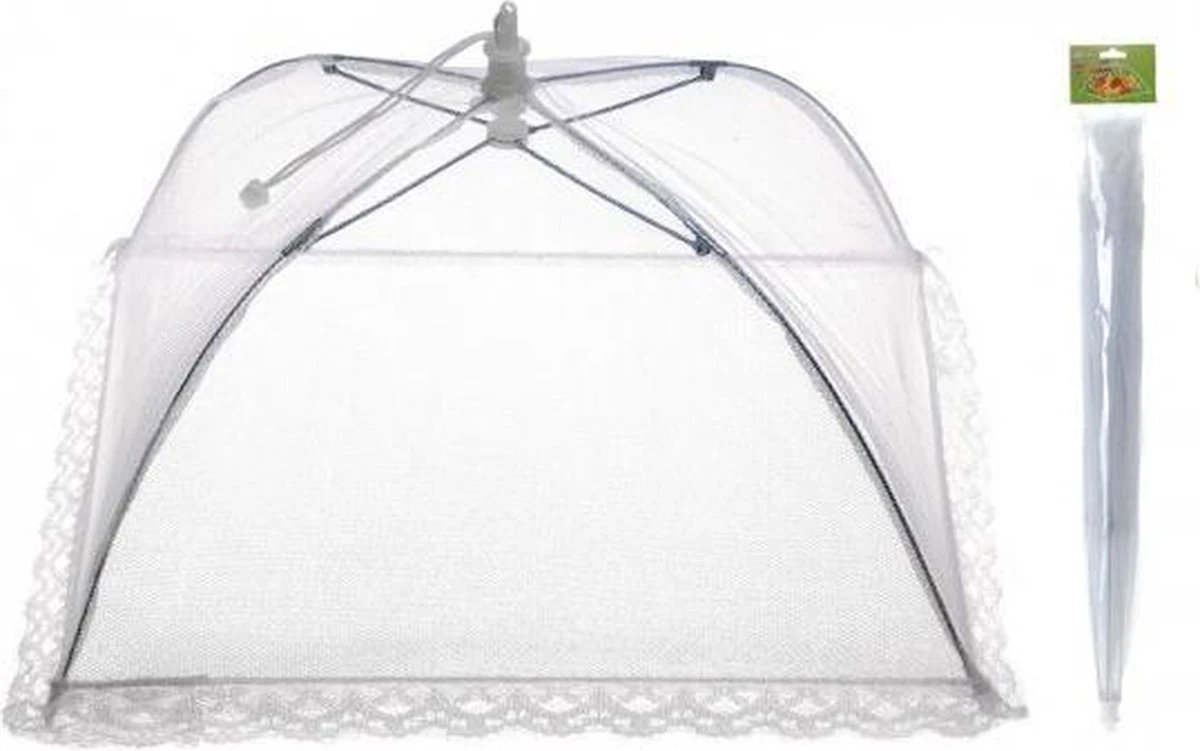 Merkloos Opvouwbaar Vliegennetje / Vliegenkapje 45 X 45 Cm - Hoogte 20 Cm 2 Merkloos Opvouwbaar Vliegennetje / Vliegenkapje 45 X 45 Cm - Hoogte 20 Cm - Afbeelding 2