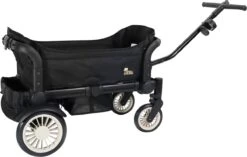 Deryan Luxe Sandy Bolderkar - Duo Buggy - Tandem Buggy - Opvouwbaar - Inklapbare Bolderwagen - Duo Kinderwagen - Zwart -Buiten Kamperen 1200x761 4