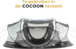 Deryan Luxe Pop-up Reisklamboe - Lichtgewicht 2 Persoons Klamboe – Geimpregneerd - Slaapcompartiment Voor Tent - Binnentent -Buiten Kamperen 1200x779