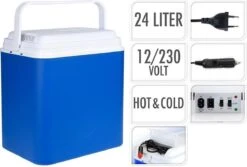 Excellent Cool Solutions - Draagbare Koelbox - Met Verwarm Functie - Blauw/wit - 24 Liter - 12V & 230V -Buiten Kamperen 1200x811 7