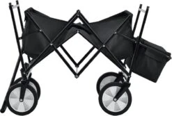 Rijoka Opvouwbare Bolderkar/Bolderwagen | Met Dakje En Draagtas | Zwart -Buiten Kamperen 1200x811 9