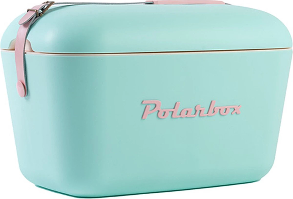 Merkloos Polarbox - Koelbox - Met Schouderband - Pastelgroen - 12 Liter - 40x26x(H)23cm 1 Merkloos Polarbox - Koelbox - Met Schouderband - Pastelgroen - 12 Liter - 40x26x(H)23cm