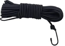 Merkloos Elastiekkoord - 10mtr - 10mm - Zwart - Bundel - Elastisch Koord