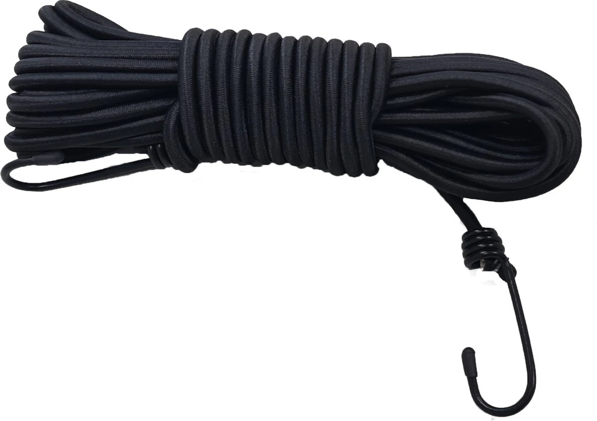 Merkloos Elastiekkoord - 10mtr - 10mm - Zwart - Bundel - Elastisch Koord 1 Merkloos Elastiekkoord - 10mtr - 10mm - Zwart - Bundel - Elastisch Koord