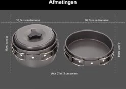 Hikr® Camping Pannenset - Complete 22-delige Kookset - Lichtgewicht - Kookgerei Servies - Outdoor - BPA-vrij - Keukengerei Set 10 Hikr® Camping Pannenset - Complete 22-delige Kookset - Lichtgewicht - Kookgerei Servies - Outdoor - BPA-vrij - Keukengerei Set -Buiten Kamperen 1200x848 6