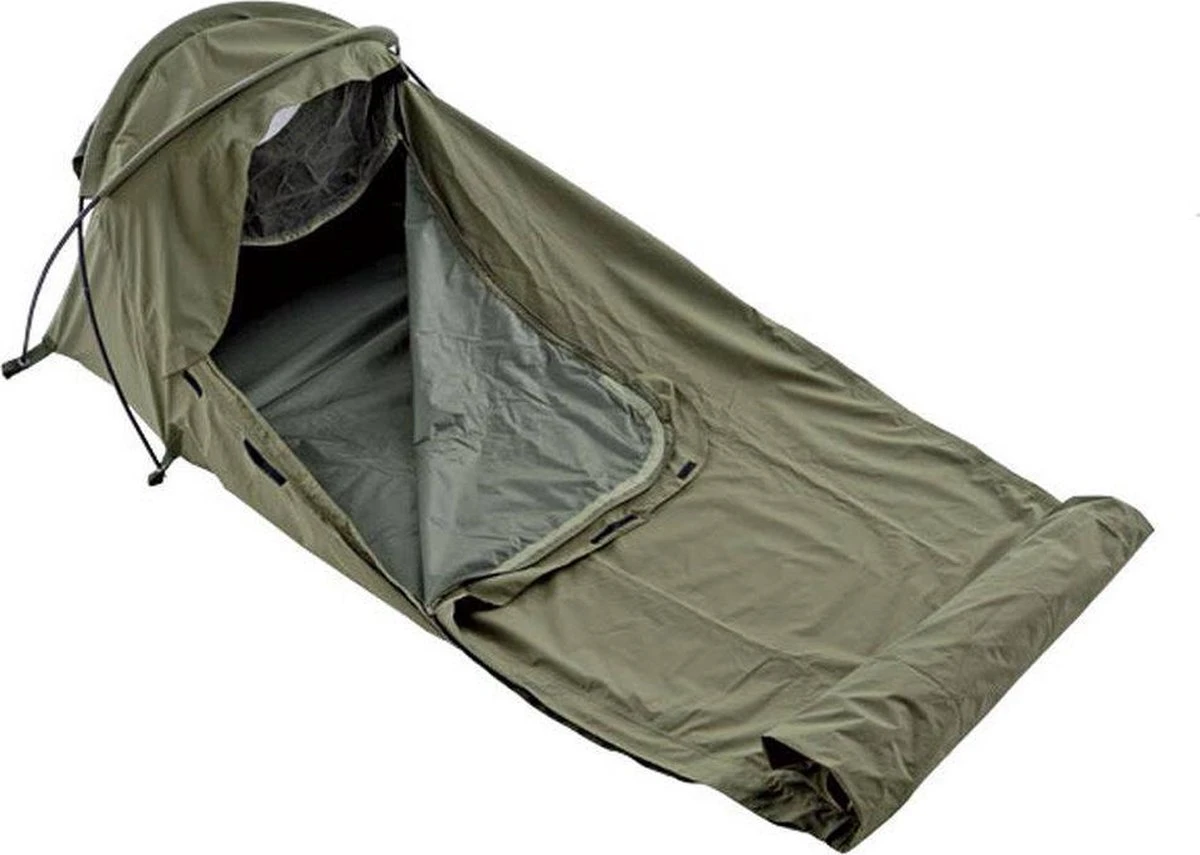 Defcon 5 Tent Bivi Bivvy Bag 1700 Gram - Groen - 1 Persoons 1 Defcon 5 Tent Bivi Bivvy Bag 1700 Gram - Groen - 1 Persoons