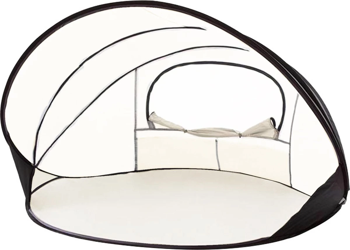 Deryan Luxe Pop Up Strandtent XXL - Anti-UV 50+ - Cream 1 Deryan Luxe Pop Up Strandtent XXL - Anti-UV 50+ - Cream