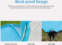 IGOODS Pop-up Tent - 2/3-Persoons - Blauw 11 IGOODS Pop-up Tent - 2/3-Persoons - Blauw -Buiten Kamperen 1200x866 1