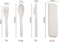 Mes Lepel Vork Set - Portable Doosje - Herbruikbaar - Ecofriendly - Wheat Straw Plastic - Graan Plastic - Met Beschermhoes - Blauw - Usables 5 Mes Lepel Vork Set - Portable Doosje - Herbruikbaar - Ecofriendly - Wheat Straw Plastic - Graan Plastic - Met Beschermhoes - Blauw - Usables -Buiten Kamperen 1200x876 3