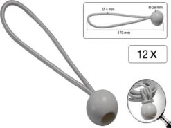 Elastiek Met Bal Wit - 12 Delig - Spanelastiek - 17cm - Benson -Buiten Kamperen 1200x897 3