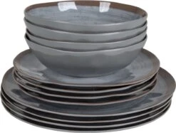 Bo-Camp Servies - Halo - 12-delig - Grijs -Buiten Kamperen 1200x910 11