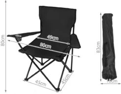 Campingstoel Vouwstoel Visstoel - Zwart - Draaggewicht 100kg 5 Campingstoel Vouwstoel Visstoel - Zwart - Draaggewicht 100kg -Buiten Kamperen 1200x936