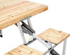 CAMPZ Fir Wood Picknicktafel, Bruin/grijs -Buiten Kamperen 1200x937 3