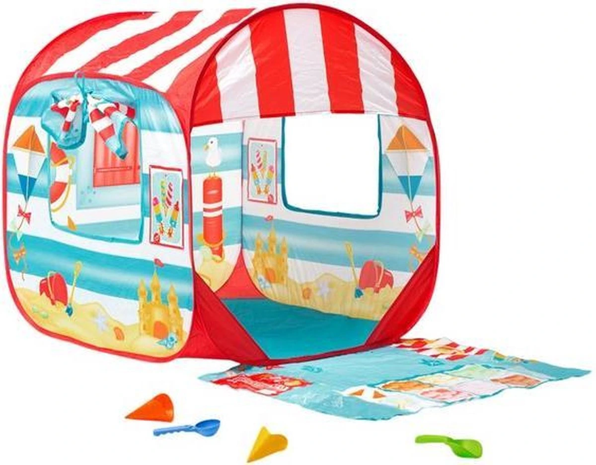 Pop-Up Strandtent: Beach Hut - Speeltent 3 Pop-Up Strandtent: Beach Hut - Speeltent - Afbeelding 3