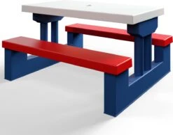 Merkloos Kinder Picknicktafel Met Parasol - Blauw 19 Merkloos Kinder Picknicktafel Met Parasol - Blauw -Buiten Kamperen 1200x944