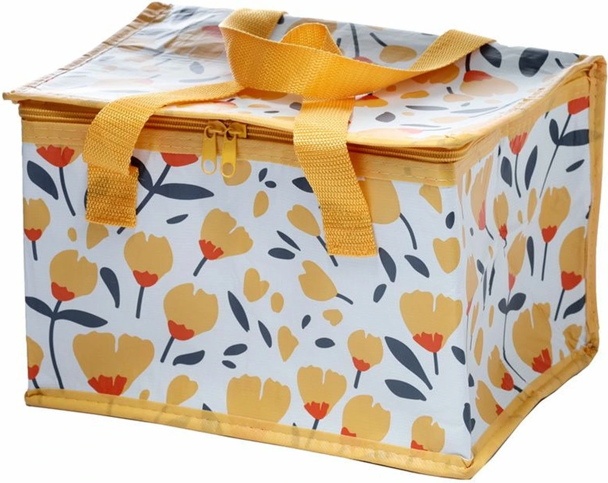Kleine Lunch/sixpack Koeltas - Boterbloem Print - 20 X 30 Cm - 12 L 6 Kleine Lunch/sixpack Koeltas - Boterbloem Print - 20 X 30 Cm - 12 L - Afbeelding 6