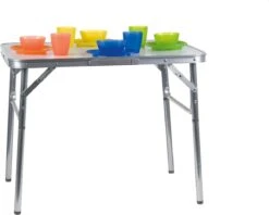 Merkloos Campingtafel - Opklapbaar - 75 X 55 X 70 Cm - Compact - Met Handvat -Buiten Kamperen 1200x963