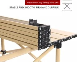 Buxibo - Lichtgewicht Vouwbare Campingtafel - Inklapbaar - Vis/Tuin/Picknick Tafel - Kamperen - Met Opberghoes - Aluminium - Grijs 11 Buxibo - Lichtgewicht Vouwbare Campingtafel - Inklapbaar - Vis/Tuin/Picknick Tafel - Kamperen - Met Opberghoes - Aluminium - Grijs -Buiten Kamperen 1200x967 1