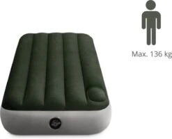 Intex Luchtbed - Downy - Formaat: Cot - B76 X L191 X H25 Cm - Ingebouwde Voetpomp- Met Reparatieset -Buiten Kamperen 1200x971