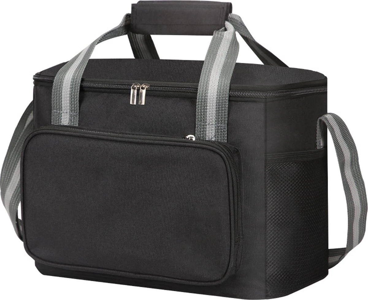 IBright Koeltas Opvouwbaar 15 Liter - 4 Laags Geïsoleerde Lunchtas - Waterdicht - Zwart 1 IBright Koeltas Opvouwbaar 15 Liter - 4 Laags Geïsoleerde Lunchtas - Waterdicht - Zwart