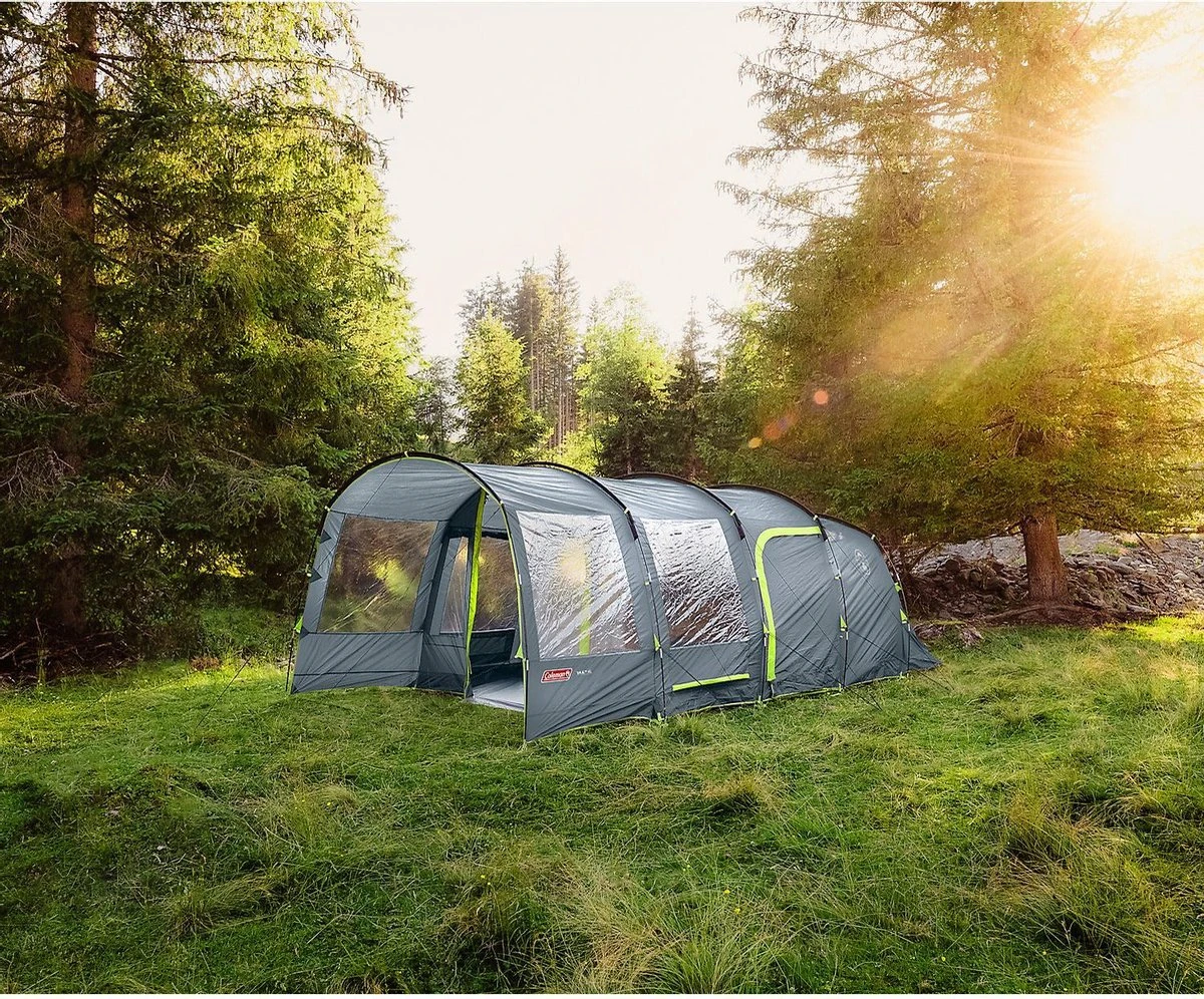Coleman Vail 4L Tunneltent - Familie Tent - 4-Persoons - Grijs/Groen 8 Coleman Vail 4L Tunneltent - Familie Tent - 4-Persoons - Grijs/Groen - Afbeelding 8