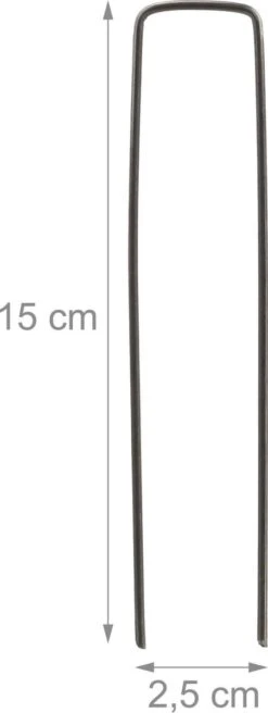 Relaxdays 200x Gronddoekpen - Grondanker - Haring - Gronddoekhaak - Grondhaken - 2mm -Buiten Kamperen 452x1200