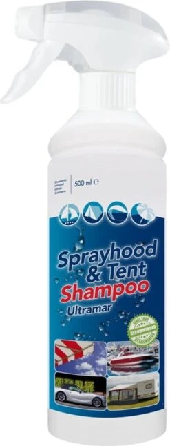 Ultramar - Reiniger Sprayhood & Tent Shampoo 500 Ml - Tentdoekreiniger Voor Bootkap, Tent, Cabriodak -Buiten Kamperen 459x1200 2