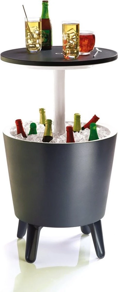 Keter Coolbar Partytafel – 49,5x49,5x57cm - Antraciet 9 Keter Coolbar Partytafel – 49,5x49,5x57cm - Antraciet - Afbeelding 9