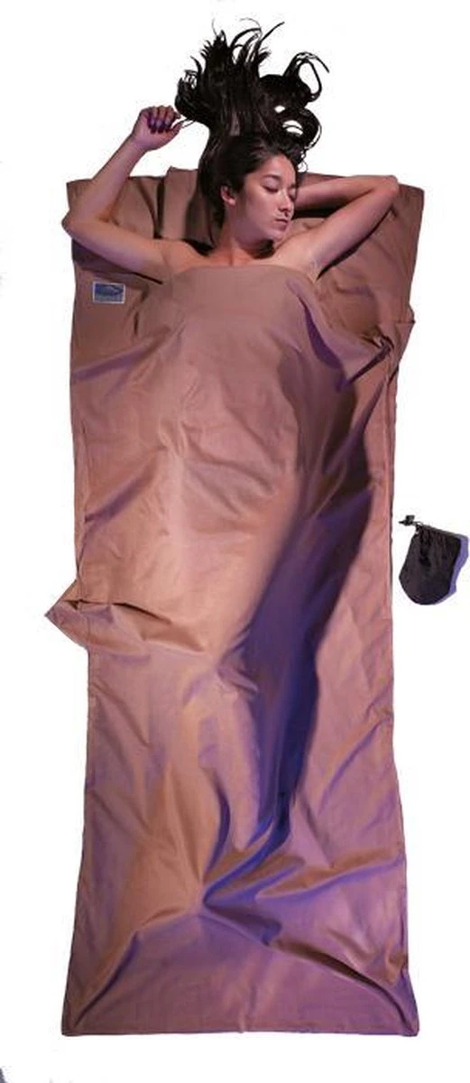 Cocoon TravelSheet - Lakenzak - Egyptisch Katoen - Khaki 2 Cocoon TravelSheet - Lakenzak - Egyptisch Katoen - Khaki - Afbeelding 2