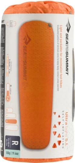 Sea To Summit UltraLight S.I. Regular - Zelf Opbaasbare Slaapmat - 2.5cm - 550g - Oranje 29 Sea To Summit UltraLight S.I. Regular - Zelf Opbaasbare Slaapmat - 2.5cm - 550g - Oranje -Buiten Kamperen 556x1200