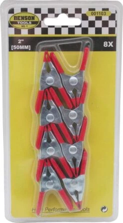 Benson Metalen Veerklem - 50 Mm - 8 Stuks 21 Benson Metalen Veerklem - 50 Mm - 8 Stuks -Buiten Kamperen 665x1200