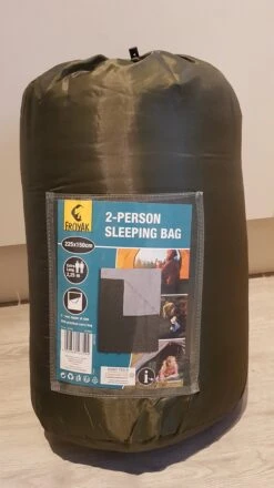 Froyak - 2-persoons Slaapzak XXL Groen 225 X 150 Cm - 2 Persoons Slaapzak Envelop Model Extra Large -Buiten Kamperen 674x1200 5