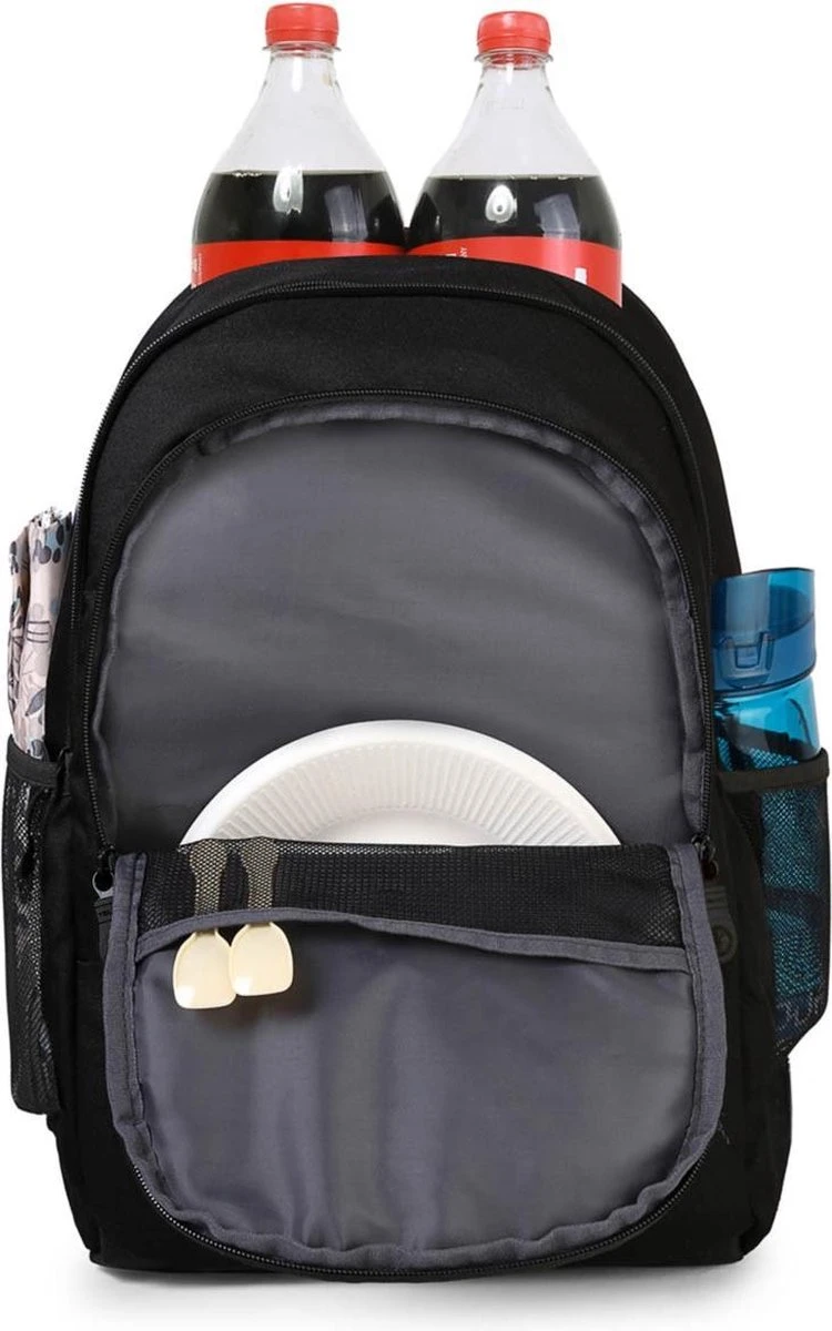 Koeltas Rugzak (25L) - Geschikt Voor 28 Blikjes - Lunchtas Voor Dames En Heren - Zwart 5 Koeltas Rugzak (25L) - Geschikt Voor 28 Blikjes - Lunchtas Voor Dames En Heren - Zwart - Afbeelding 5