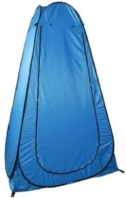 Merkloos 4 In 1 Pop-up Douchetent Voor Omkleden, Douchen, Toilet En Opslag - 1 Persoons Tent - Camping Douche En Omkleedtent - Inclusief Haringen En Draagtas - 190 X 110 X 110 Cm Blauw -Buiten Kamperen 766x1200