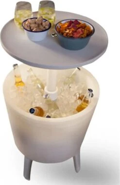 Keter Coolbar Partytafel – Lichtgevend - 49,5x49,5x57cm - Wit -Buiten Kamperen 778x1200 2