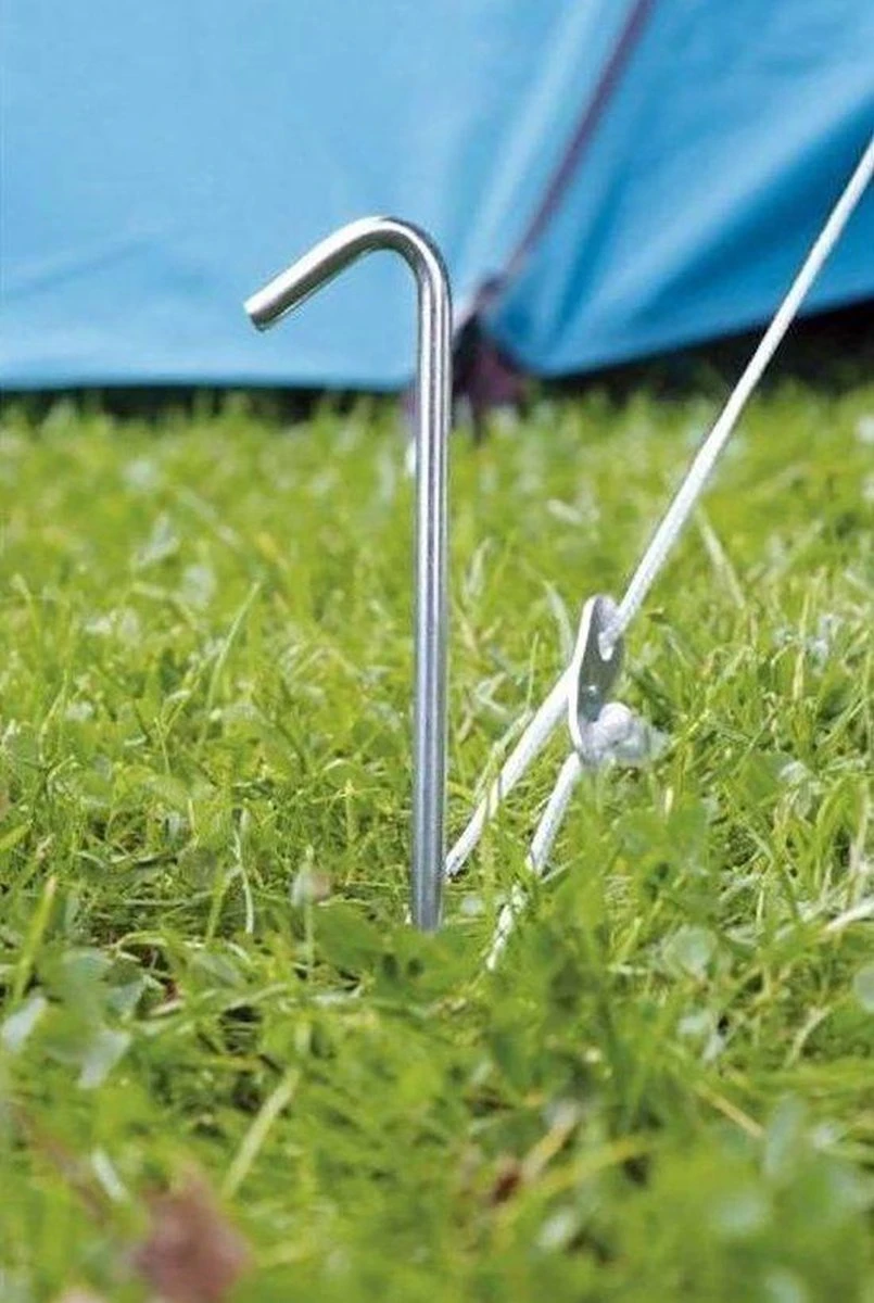 Stalen Tentharingen Set - 12 Stuks - 23 Cm | Staal | Opzetten Tent | Tentspijkers | Tentspijker | Haringen | Tentharing | Haring | Camping | Kamperen 4 Stalen Tentharingen Set - 12 Stuks - 23 Cm | Staal | Opzetten Tent | Tentspijkers | Tentspijker | Haringen | Tentharing | Haring | Camping | Kamperen - Afbeelding 4