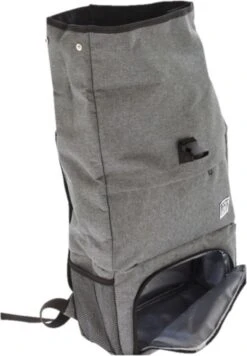 Merkloos Rugtas/rugzak Grijs - 30 X 12 X 60 Cm - 20 Liter - Met Koel Voorvakje - Koelrugzak -Buiten Kamperen 833x1200 1