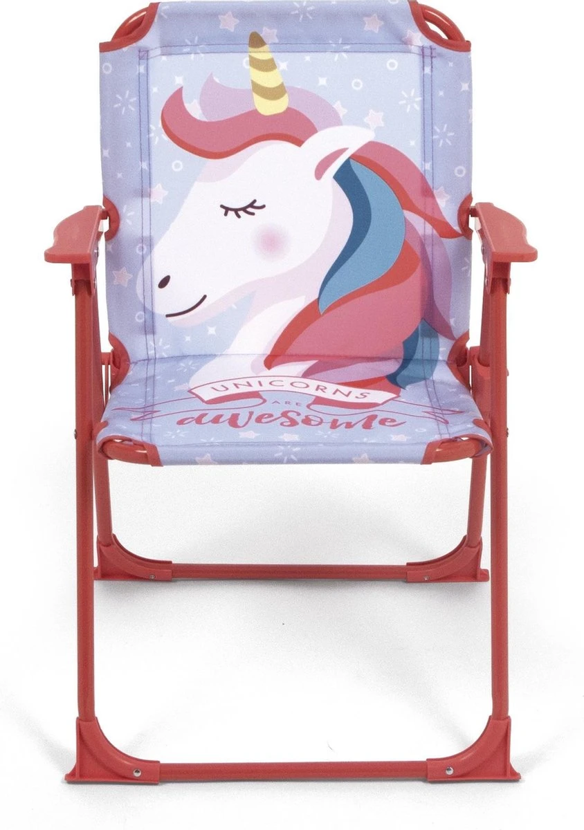 Arditex Klapstoel Unicorn Junior 53 Cm Polyester Roze/blauw 1 Arditex Klapstoel Unicorn Junior 53 Cm Polyester Roze/blauw
