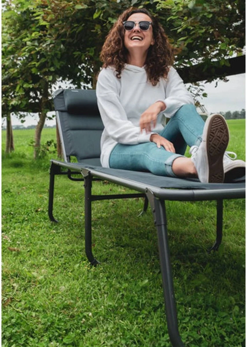 Travellife Barletta Ligbed - Antraciet / Donkergrijs 4 Travellife Barletta Ligbed - Antraciet / Donkergrijs - Afbeelding 4