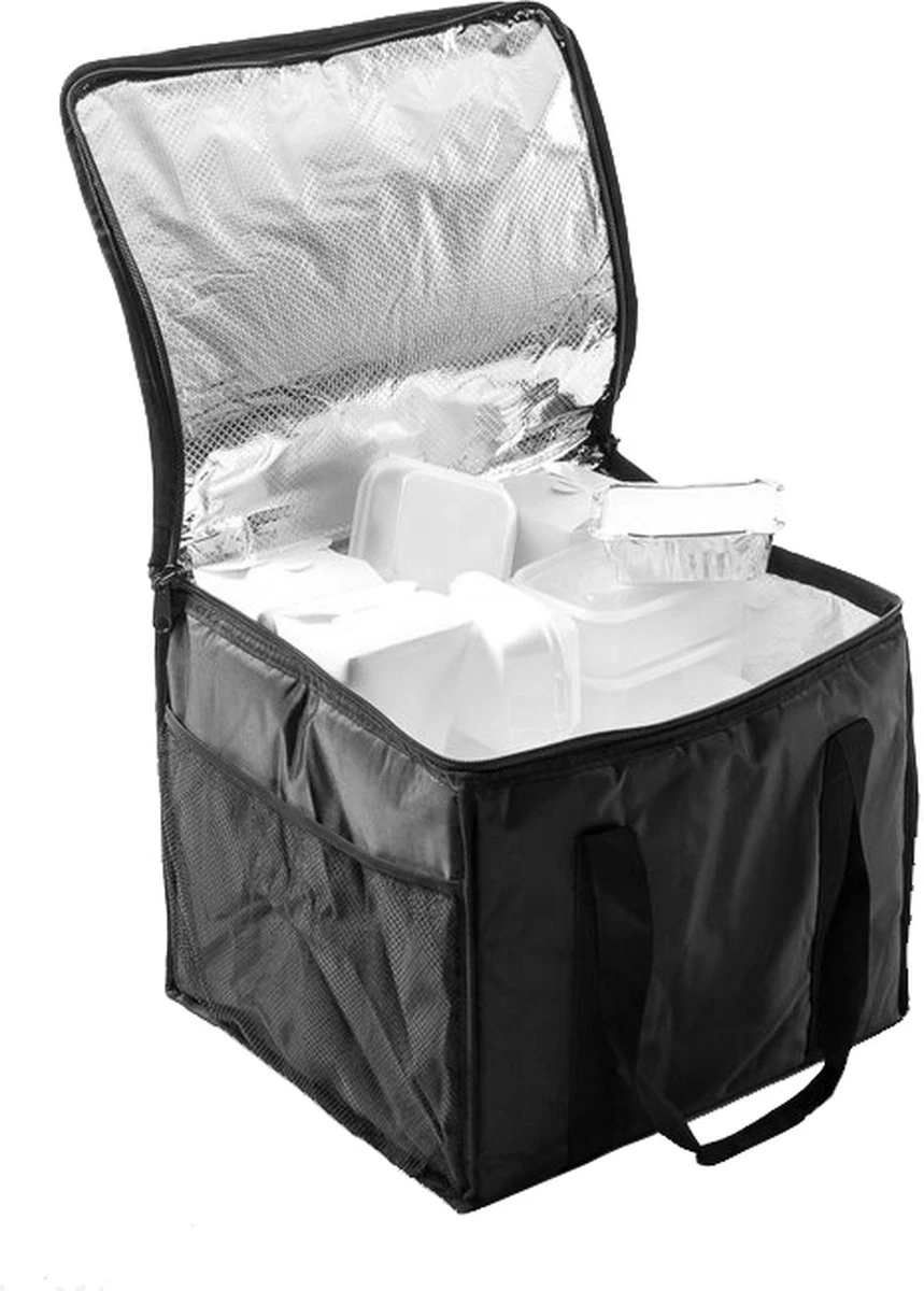 Steamy Bezorgtas Extra Large Met Zijvakken - Voor Zowel Warm Als Koud Houden- 44x38x36cm - 51 Liter 2 Steamy Bezorgtas Extra Large Met Zijvakken - Voor Zowel Warm Als Koud Houden- 44x38x36cm - 51 Liter - Afbeelding 2