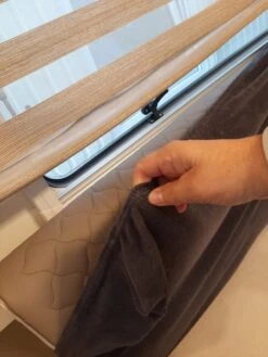 Bankhoes Voor Camper / Mobilhome / Caravan Carré Stretch Badstofhoes Per Stuk Kleur Antraciet Universeel Model -Buiten Kamperen 900x1200 25