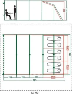Coleman Vail 6L Tunneltent - Familie Tent - 6-Persoons - Grijs/Groen 13 Coleman Vail 6L Tunneltent - Familie Tent - 6-Persoons - Grijs/Groen -Buiten Kamperen 920x1200