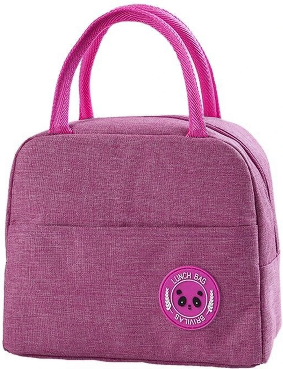 Lunch Bag - Paars/Roze | Koeltas | Polyester / Nylon | 23x15x20 Cm | Fashion Favorite 1 Lunch Bag - Paars/Roze | Koeltas | Polyester / Nylon | 23x15x20 Cm | Fashion Favorite
