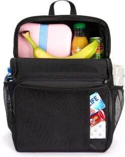 Sunflake Koeltas Rugzak (28L) - Geschikt Voor 16 Blikjes - Lunchtas Voor Dames En Heren - Zwart -Buiten Kamperen 961x1200 5