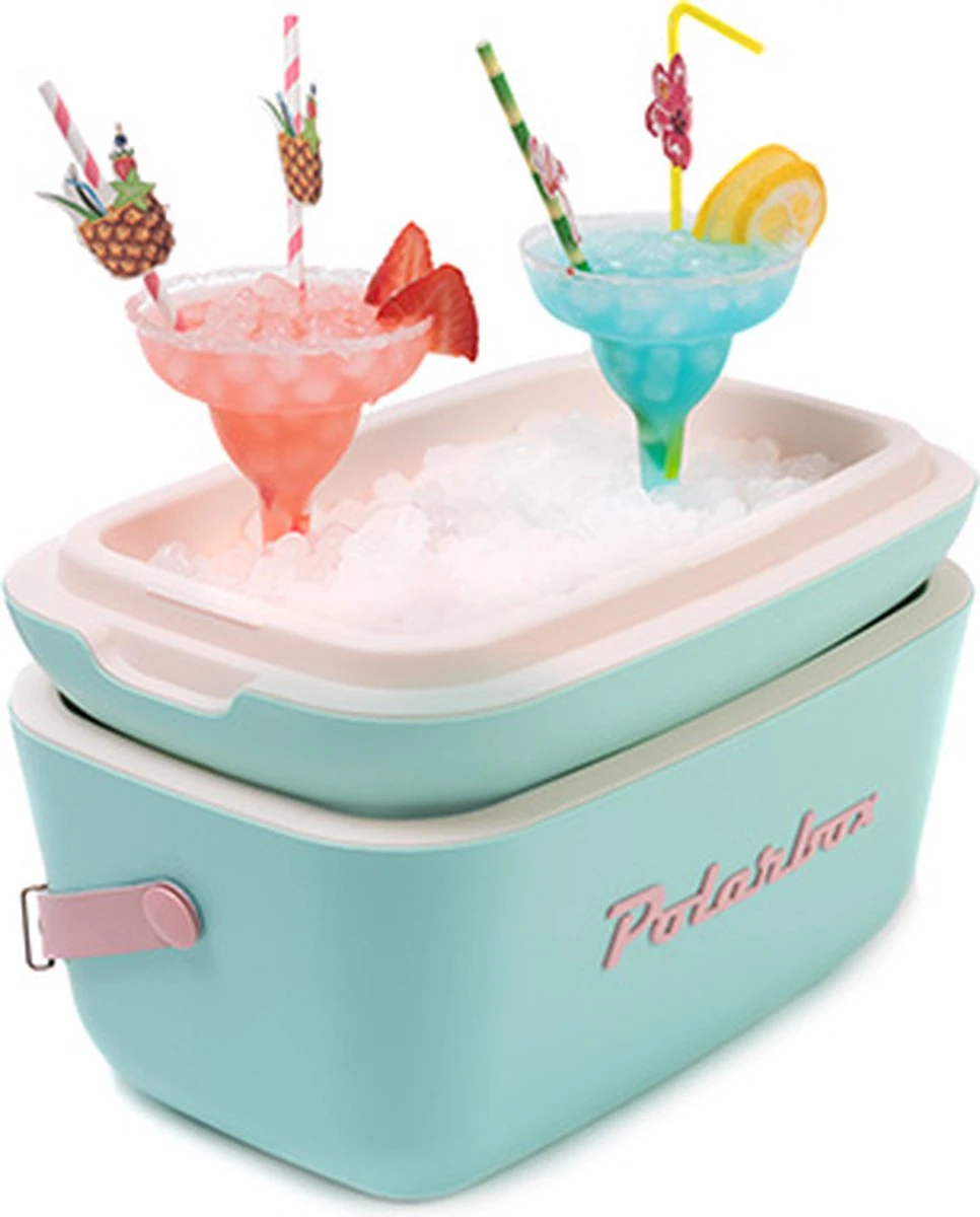 Merkloos Polarbox - Koelbox - Met Schouderband - Pastelgroen - 12 Liter - 40x26x(H)23cm 2 Merkloos Polarbox - Koelbox - Met Schouderband - Pastelgroen - 12 Liter - 40x26x(H)23cm - Afbeelding 2